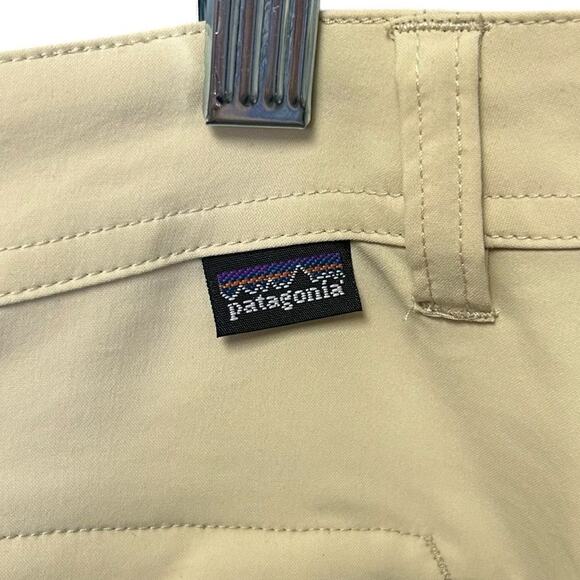 Patagonia Beige Outdoor Convertible Nylon Blend Hiking Ankle Pants Womens 8 - Picture 6 of 7